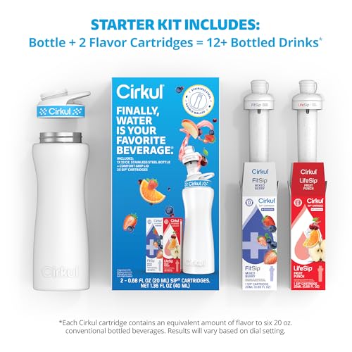 22oz White Metal Bottle with Two No Sugar