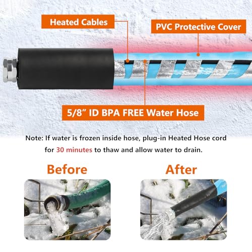 Heated Water Hose for Rv (100 Foot)