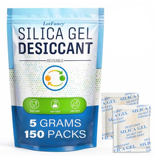 Silica Gel Packets 5 Gram 150 Pack (60 Count)
