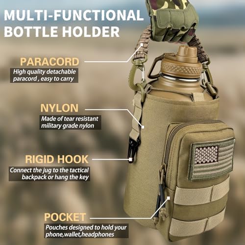 Half Gallon Water Bottle Insulated with Sleeve