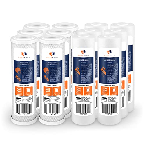 5 Micron 10 x 2.5 House Water Filters Cartridges (12 Count)