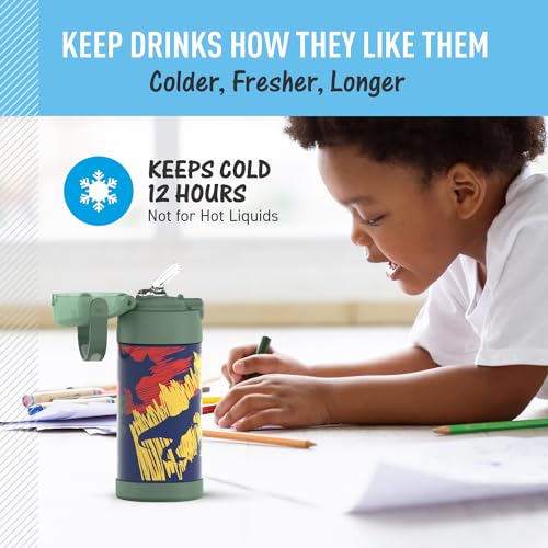 FUNTAINER Water Bottle with Straw
