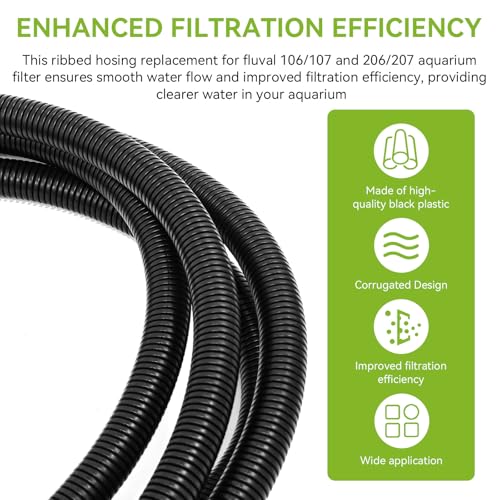 A20014 Ribbed Hosing Replacement for Fluval 106 (5.2911 Ounce)