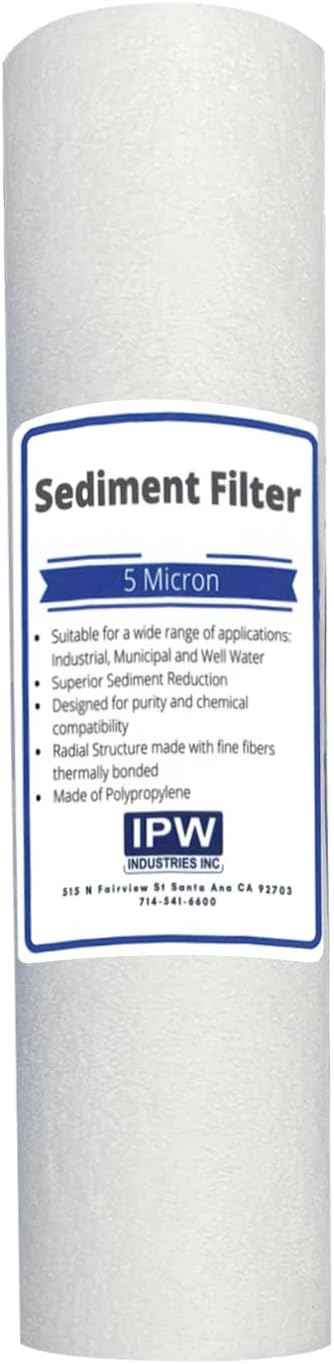 Compatible Replacement Pre-Filter Set For ROES-50, ROES-PH75, ROES-PHUV75, ROES-UV75-SS and ROES-UV75 Essence Series Reverse Osmosis Water Filter System Stage 1-3