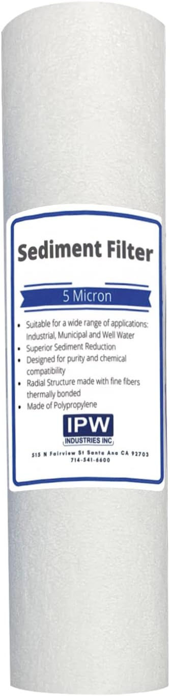 IPW Industries | Watts Replacement Reverse Osmosis Water Filter Set for WP5-50 RO Water Filtration System (Carbon Block, Sediment Filter, and RO Membrane) Cartridges for Effective Water Purification