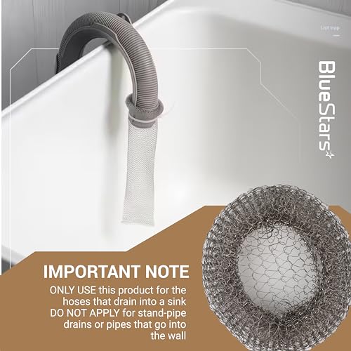 24 Pack Washing Machine Lint Traps with 24 Cable Ties (24 Count)