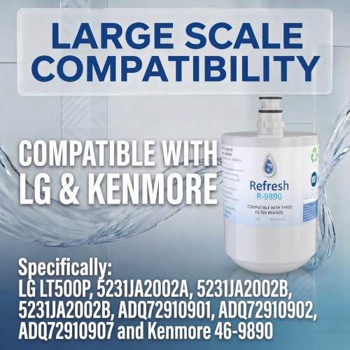 Refresh Refrigerator Water Filter Replacement for LG LT500P (2 Count)