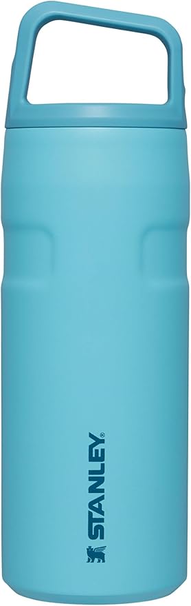 Stanley IceFlow Cap and Carry Water Bottle | Wide Mouth Twist Lid | Lightweight & Leakproof for Travel & Sports | Insulated Stainless Steel | BPA-Free