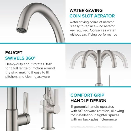 Oletto Single Handle Kitchen Bar Faucet in Chrome