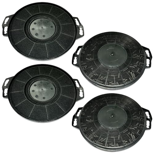 4 Pack CACF006 Charcoal Filters Replacement for CIARRA Range Hood Models CAS75918B (4 Count)