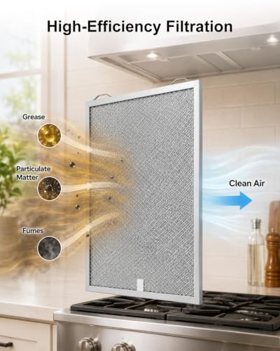 2Pcs Range Hood Aluminum Grease Filter Fit for Broan Nutone BCSEK130WW