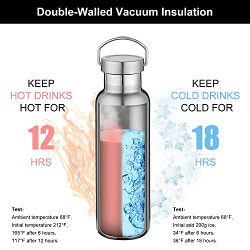 20 oz Insulated Water Bottles Bulk 8 Pack (8 Count)