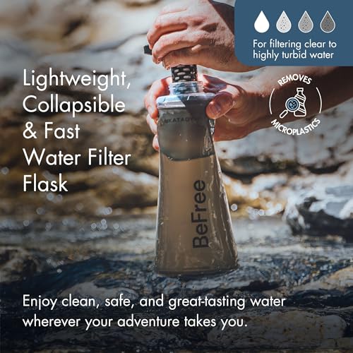 BeFree AC 2 Stage Filter Collapsible Travel Water Bottle 1L