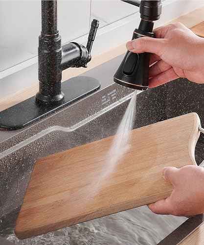 Vintage Kitchen Faucet with Pull Down Sprayer