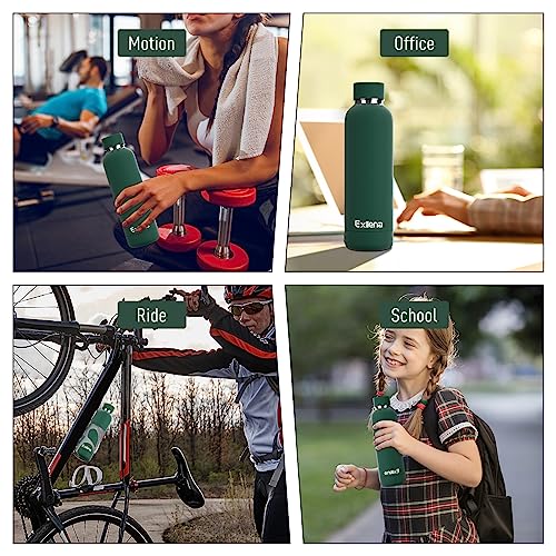 Slim Insulated Water Bottles for Travel 18oz with Clip