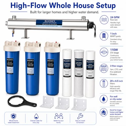 24 gpm Whole House Water Filter System for Well Water