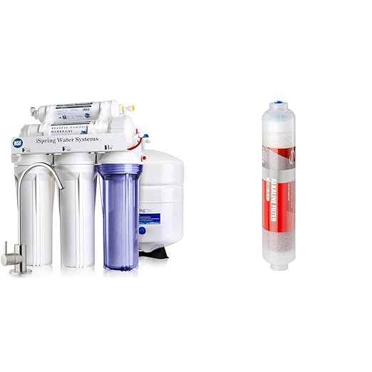 iSpring RCC7 75 GPD 5-Stage RO System & FA15 Alkaline Mineral Filter Cartridge Bundle