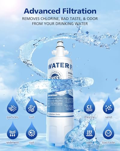 ADQ36006101 Water Filter Replacement for LG LT700P (3 Count)