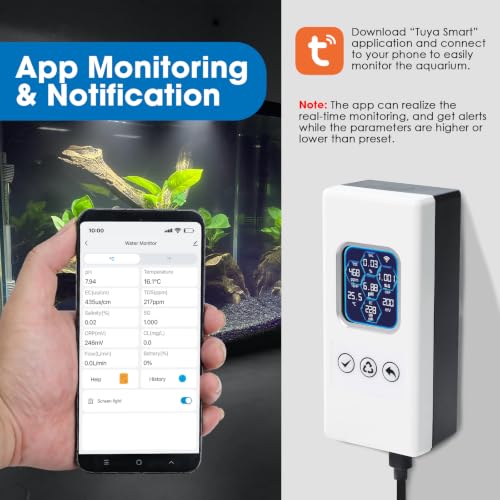 Smart Aquarium Water Quality Monitor 7