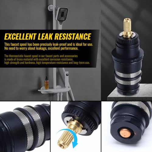 Thermostatic Shower Cartridge Replacement Parts Kit Compatible with Hansgrohe 98282000