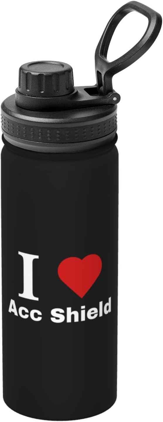 I love Acc Shield Water Bottle 18OZ Stainless Steel Insulated Water Bottles With Spout Lid Sports Keep Cold and Hot Water Bottle For Biking Hiking