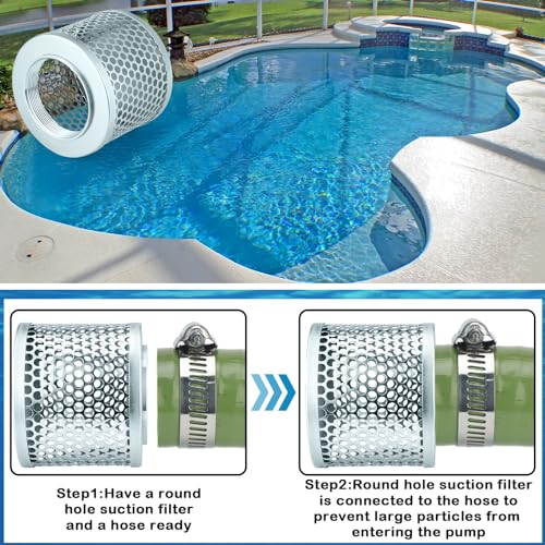 4 Inch Round Hole Suction Strainer Filter Hose for Water Pump