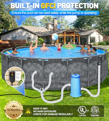 1000 GPH Pool Filter Pump for Above Ground Pools