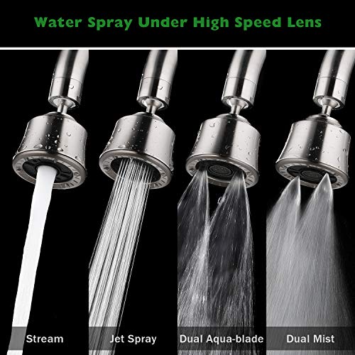 Kitchen Sink Faucet Aerator with 2 Ball Joint