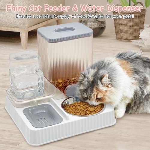 Gravity Cat Feeder & Water Dispenser
