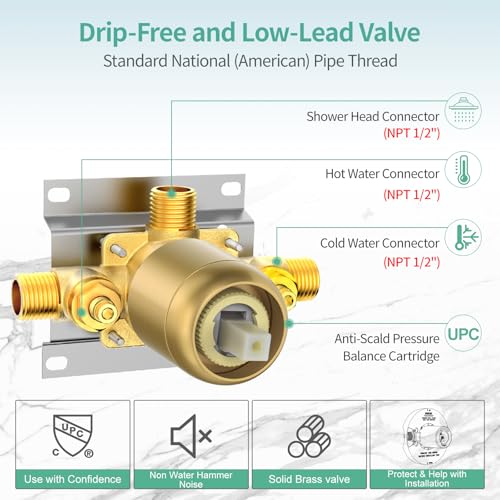 Dual 2 in 1 Shower System with Handheld