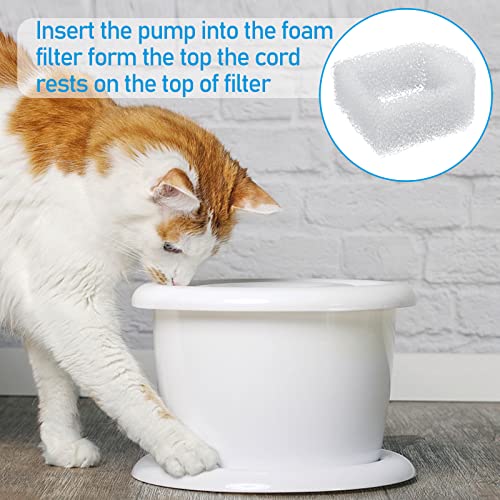30 Pieces Pet Fountain Filter Foam Replacement Filters Foam Sponge Pre (30 Count)
