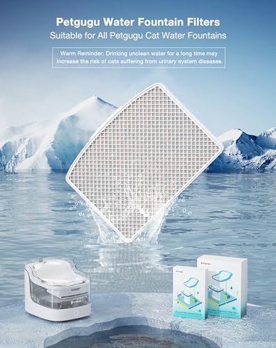 Cat Water Fountain Accessories Replacement Filters for PF1 PF1L Automatic Pet Fountain Filter Set