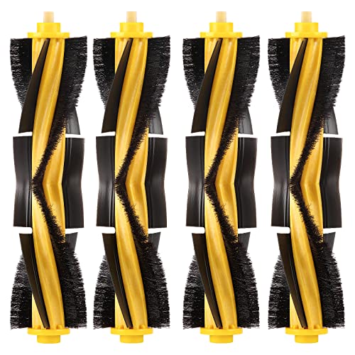 4 Pieces) N10 Roller Brushes Main Brush Replacement Parts for Ecovacs DEEBOT OZMO N10 N10 Plus 920 950 T8 AIVI Max T9 T5 N5 N7 N8+ N8 Pro DX55 DX93 DJ65 Robot Vacuum (4 Count)