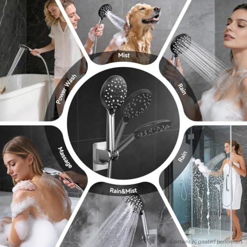 11.8" High Pressure Shower Head with Handheld