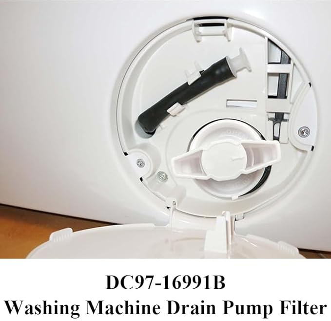 DC97-16991B Washer Drain Pump Filter Washing Machine Filter Compatible With Samsung Washing Machine, Replaces for 2813211 AP5586931 PS4222025, etc. - AquaVibe