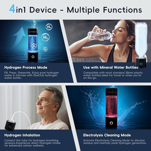 3000 PPB Hydrogen Water Bottle SPE PEM Molecular Hydrogen Generator