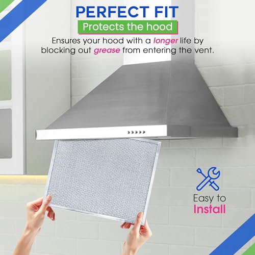 Stove Vent Filter 11.8x14.3" BPS1FA30 Fits Nutone Broan Range Hood Filter (2 Count)