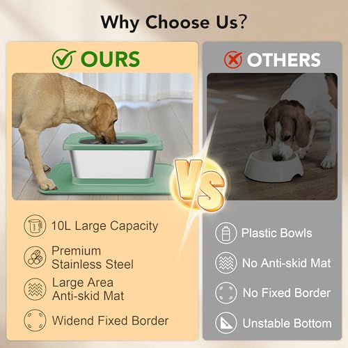 10L Stainless Steel Dog Water Bowl