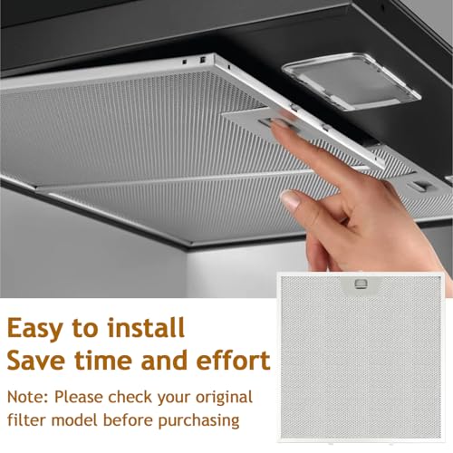 2 Pack WB02X24872 Range Hood Grease Filter Compatible with GE JVW5301EJ1ES JVW53011SJ1SS JVW5301BJ1TS JVW5301FJ1DS JVW5301EJ2ES (2 Count)