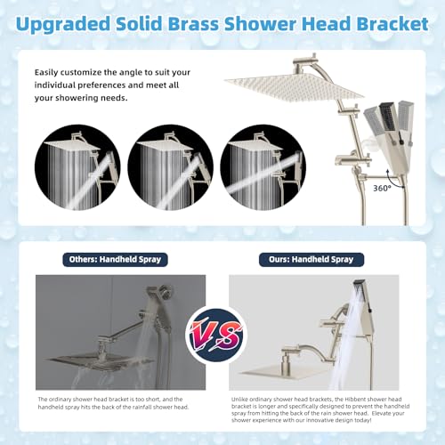 All Metal CUPC Certified 12'' Rainfall Shower Head