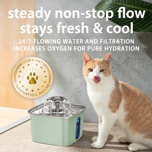 Innovation Award Winner Stainless Steel Cat Water Fountain