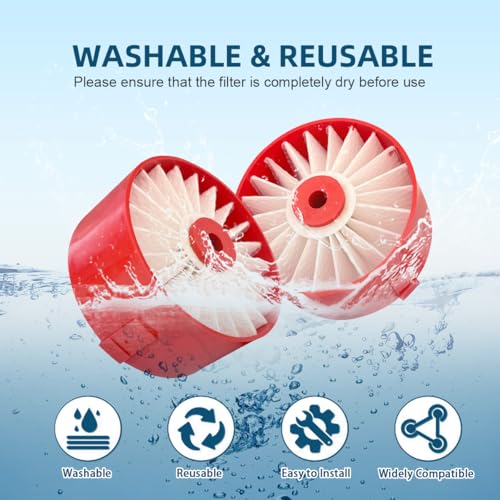 4 Pack N858184 HEPA Filters Replacement Compatible with Craftsman V20 Cordless Stick Vacuum CMCVS001D1 (4 Count)