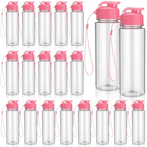 20 Pcs 17 Oz Plastic Water Bottles Bulk Sports