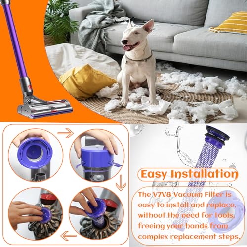 6 Pack Vacuum Filter Replacement Kit for Dy