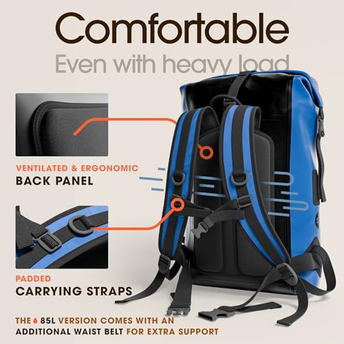 Waterproof Dry Bag Backpack 55L