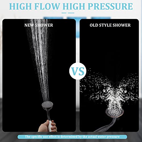 Vintage Handheld Shower Head with 59" Flexible Hose