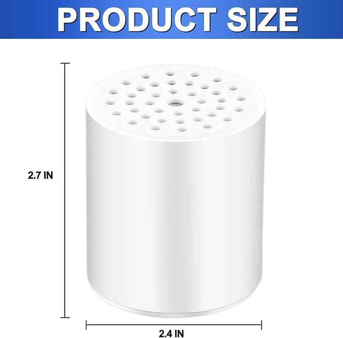 20 Stage Shower Filter Universal Replacement Cartridge Shower Head Filter,filtro para ducha de baño High Output Refill for Hard Water Reduces Chlorine by Cenipar,4 Pack