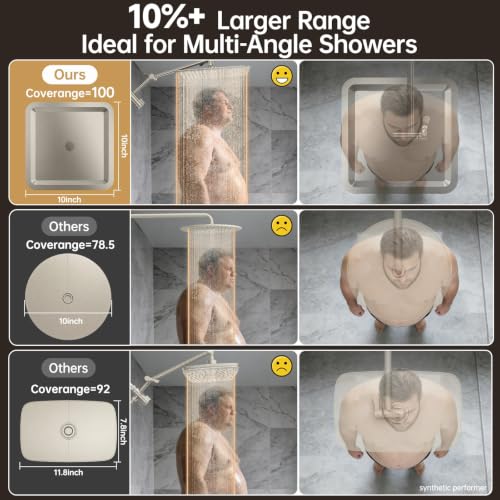 All Metal 10" Luxurious Brushed Nickel Rain Shower Head with Handheld