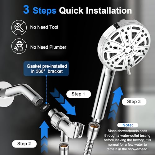 Filtered Shower Head with Handheld (3 Count)