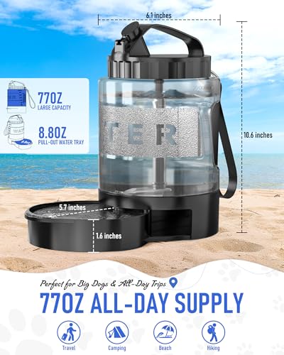 Dog Water Bottle Travel Bowl
